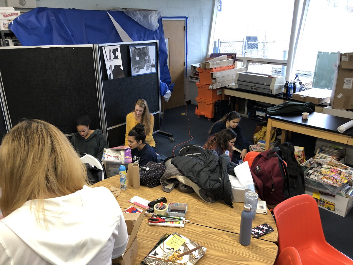 HistoryGuy101's tweet photo. We sorted close to 2000 books (from Spirit Week) this afternoon.  @LHSRI Life Society students along with NHS members teamed up to go through and categorize each book.  Another way @LHSRI students exemplify our core values! @MrsLane215 @rmezzanotte @Cobb45M @ShivaliF https://t.co/eOGMY50r7D