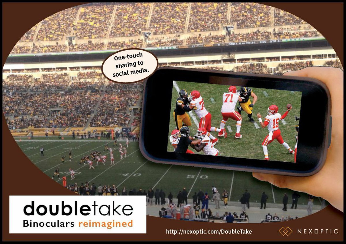 kjlars54's tweet photo. #Live #sports will never be the same! #Nexoptic's #doubletake like having #telescope in your pocket. Cheap seats> #great seats #Forbes https://t.co/fdbcXbSrfC on @NexOpticTech's #DoubleTake 1/2 Binocular 1/2 Camera 12MP 4K #video #Livestreaming   
#NFL #NBA #LeBaron #Lakers #xmas https://t.co/0WwPk5fsqC