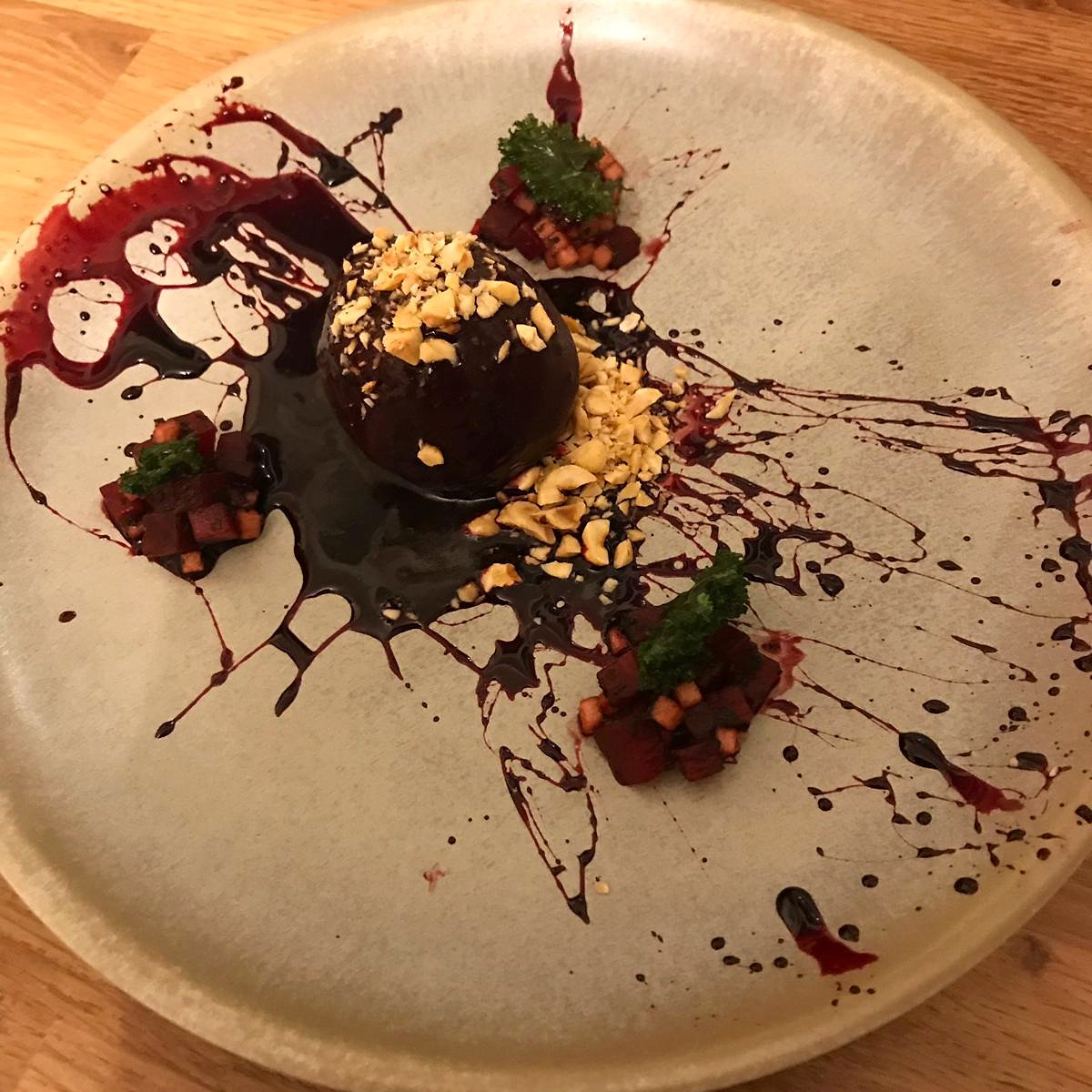 'Shit I dropped the beetroot'