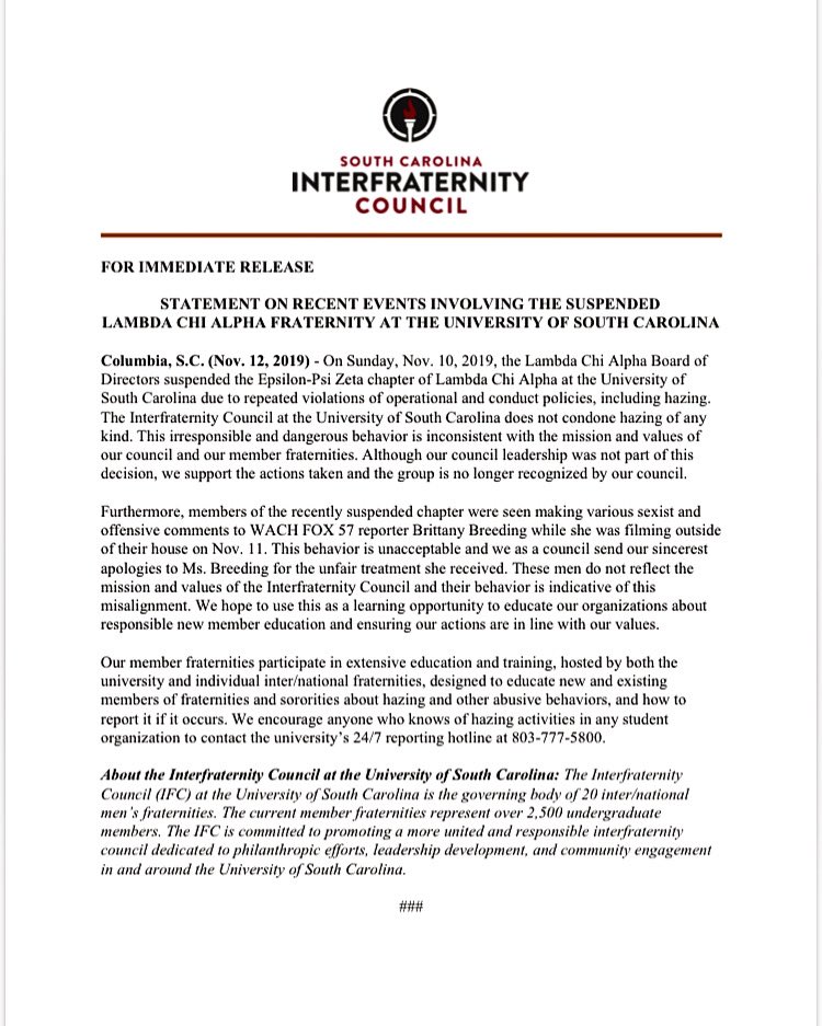 USC IFC tweet media