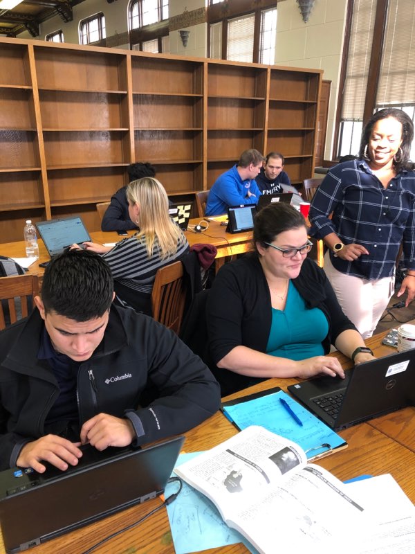 monirodsatx's tweet photo. Social Studies Department working hard to get our IB on!! Unit Planners, GRASPs, SOI, oh my!! #IBWorldSchool #ItsHowWeDoSchool https://t.co/25MJpAfehm