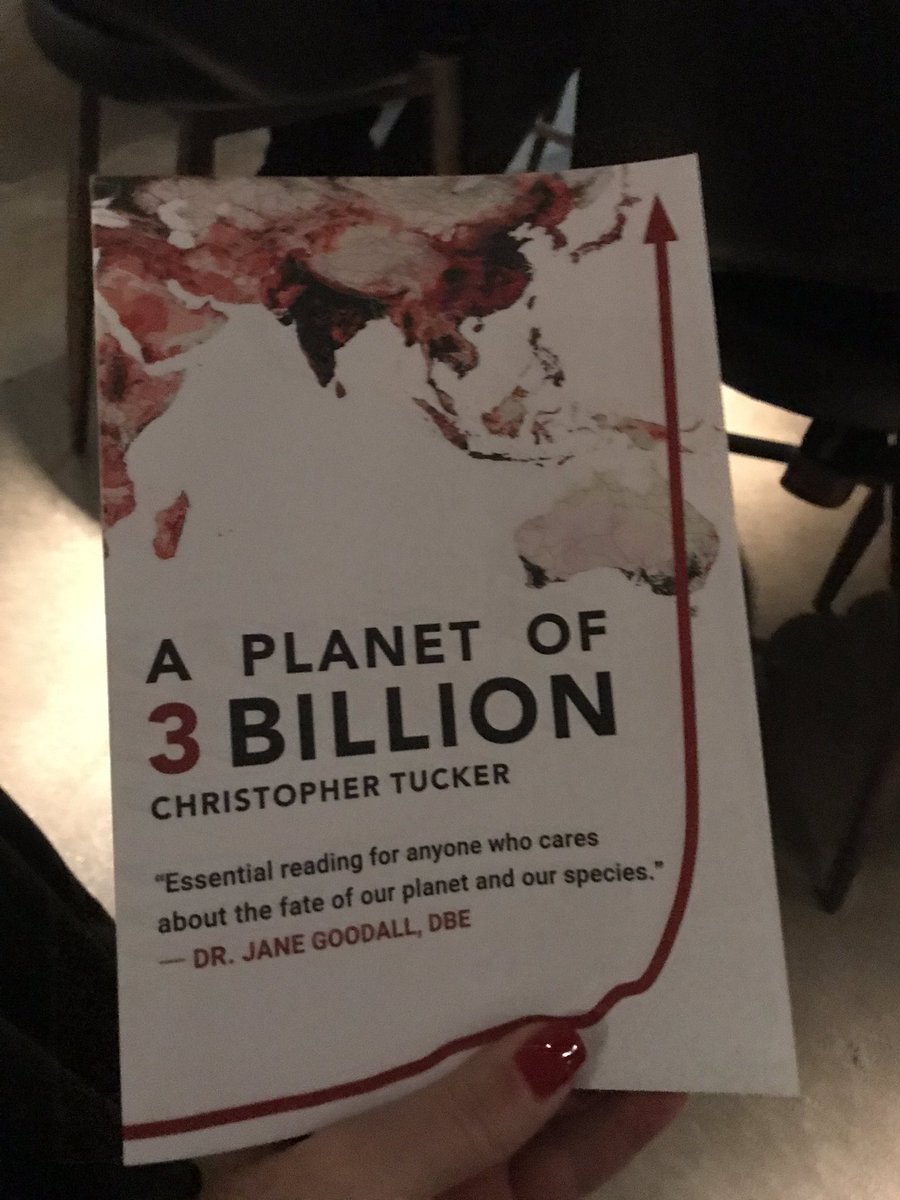 SDSquaredLC's tweet photo. Great night celebrating @PLANETucker’s new book A Planet of 3 Billion. Key question of the night...How many people do you think the planet can support? https://t.co/LIsMzh8zj1