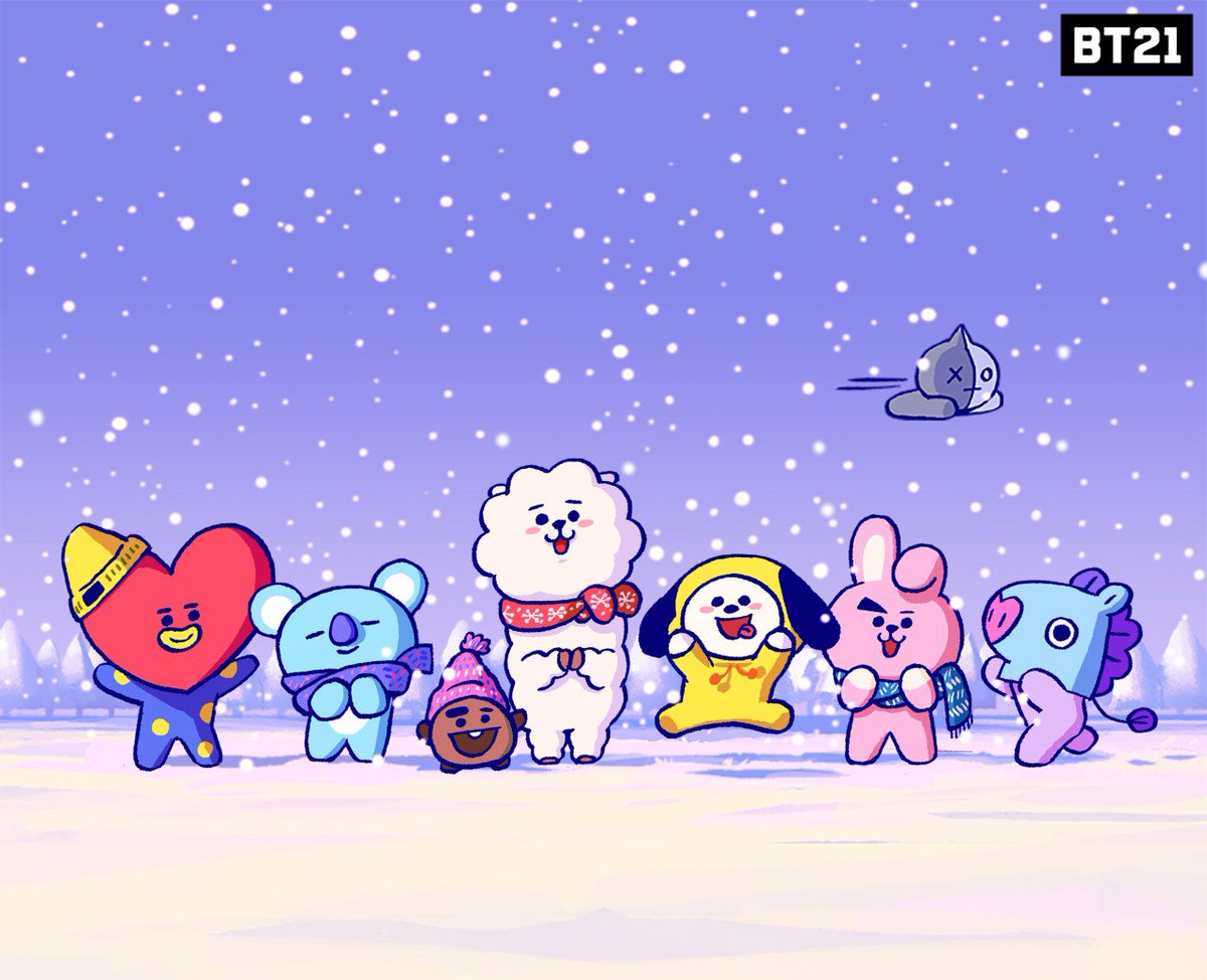 Bt21 Japan Official 冬でも心は温 かい 一緒だから 楽しい 冬 Koya Rj Shooky Mang Chimmy Tata Cooky Van Bt21 T Co Enlre0uqfg Twitter