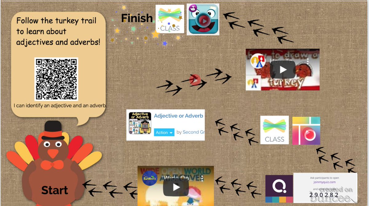 sarafrater's tweet image. A3:  Today we did this path to practice adverbs and adjectives.  Many students chose different apps to share adjectives about their friends like @buncee or @bookcreator.  I&apos;m always flexible about how we present our knowledge as long as it meets our goals #seesawchat #bunceechat