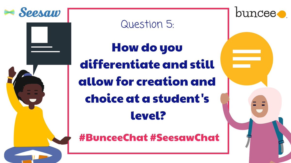 MrMerrillsClass's tweet image. A5: By maintaining high expectations! All students need to have the opportunity to show their thinking, and these tools can provide creative outlets. 

#BunceeChat #SeesawChat