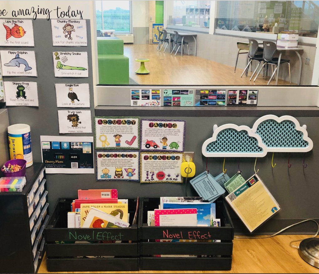 sarafrater's tweet image. A5:  Another way we differentiate with choice is a fluency menu.  After they complete the timed readings for the curriculum, they can share their sight words to @seesaw, use the @buncee fluency songs, read @Noveleffect or do a partner play on @seesaw. #seesawchat #bunceechat