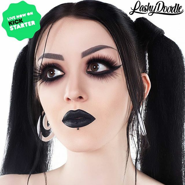 Live on #kickstarter now! Search LashyDoodle on KS or type LashyD.com in your browser. Thanks so much for coming with us on this journey on social media 🖤🖤 #gothmakeup #gothicmakeup #gothic #goth #gothgoth #gothgothgoth #dragmakeup ift.tt/34ZIPES