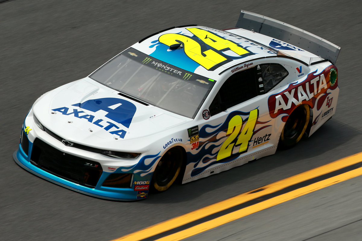 WilliamByron's tweet photo. Excited to run this paint scheme again.  One of my favorites. Thank you @AxaltaRacing https://t.co/i8WviWwQ4E