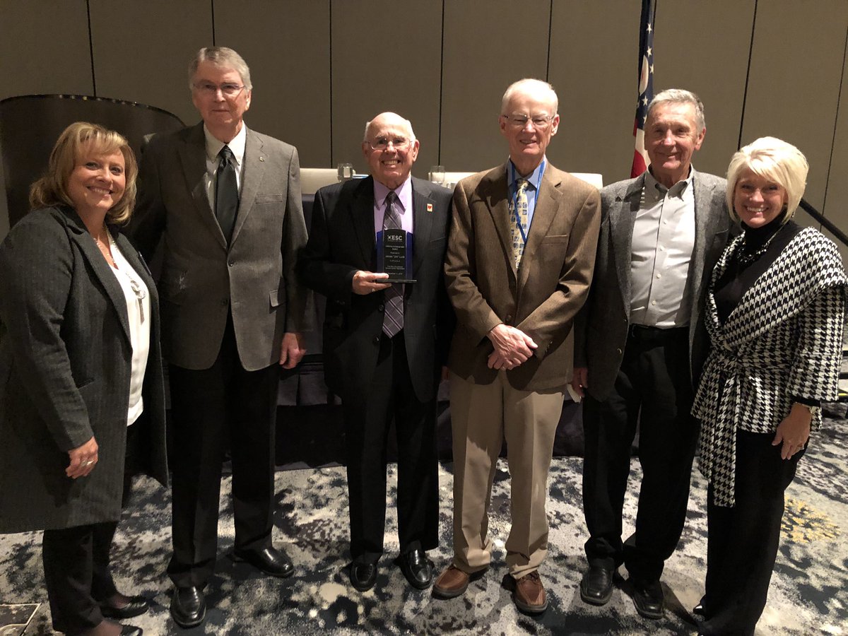 SOESC Board Members Rod Lane, Richard Peck and Corky Wilt with OESCA Lifetime Achievement Award winner and SOESC Board Member Jim Luck .  #leaders #boardmembersleadtheway #OESCA