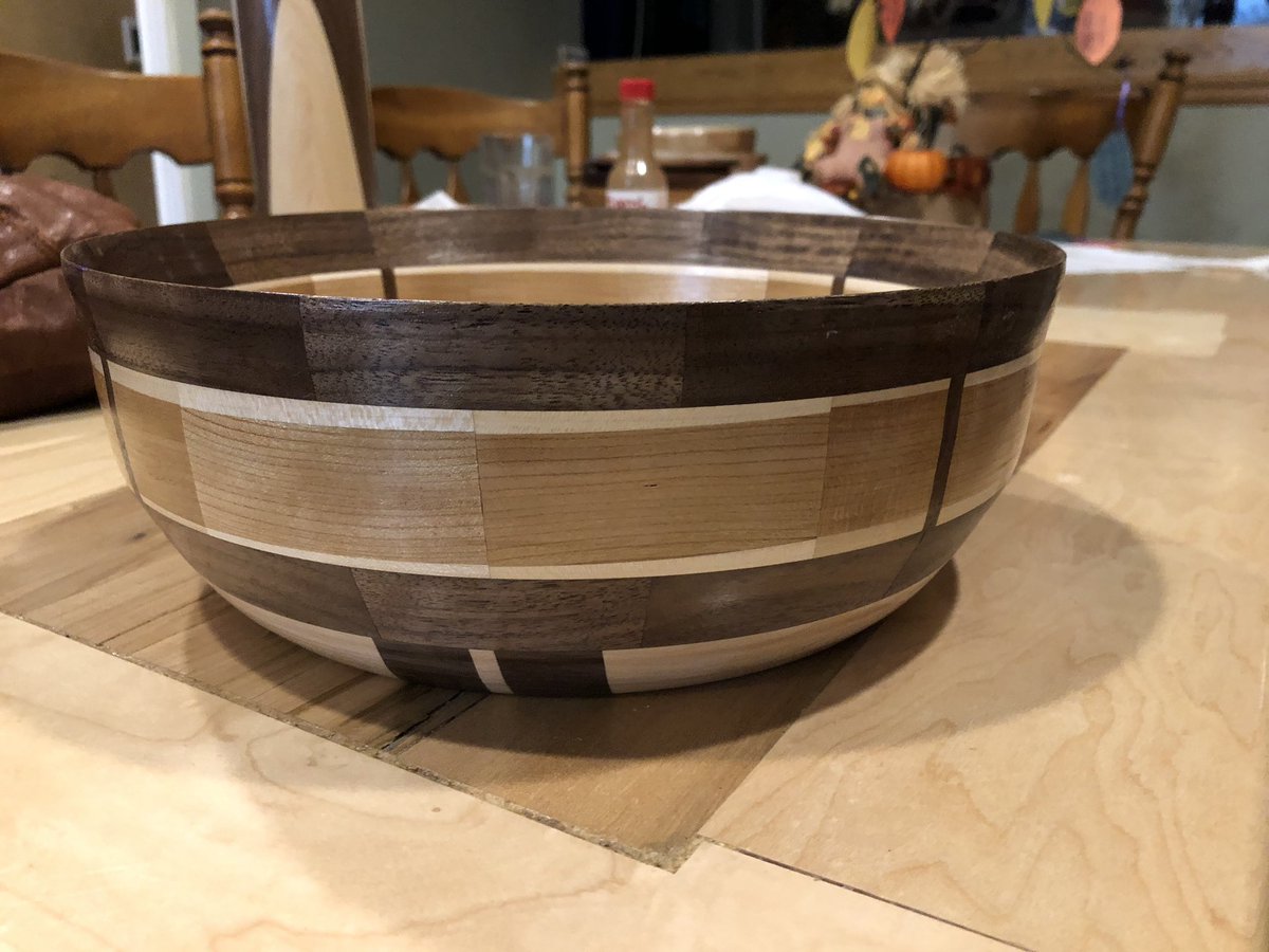 mcmurdoa's tweet photo. See you all there. Maple cherry and walnut bowl. Many more for sale at the show! https://t.co/MjirKf1eMB