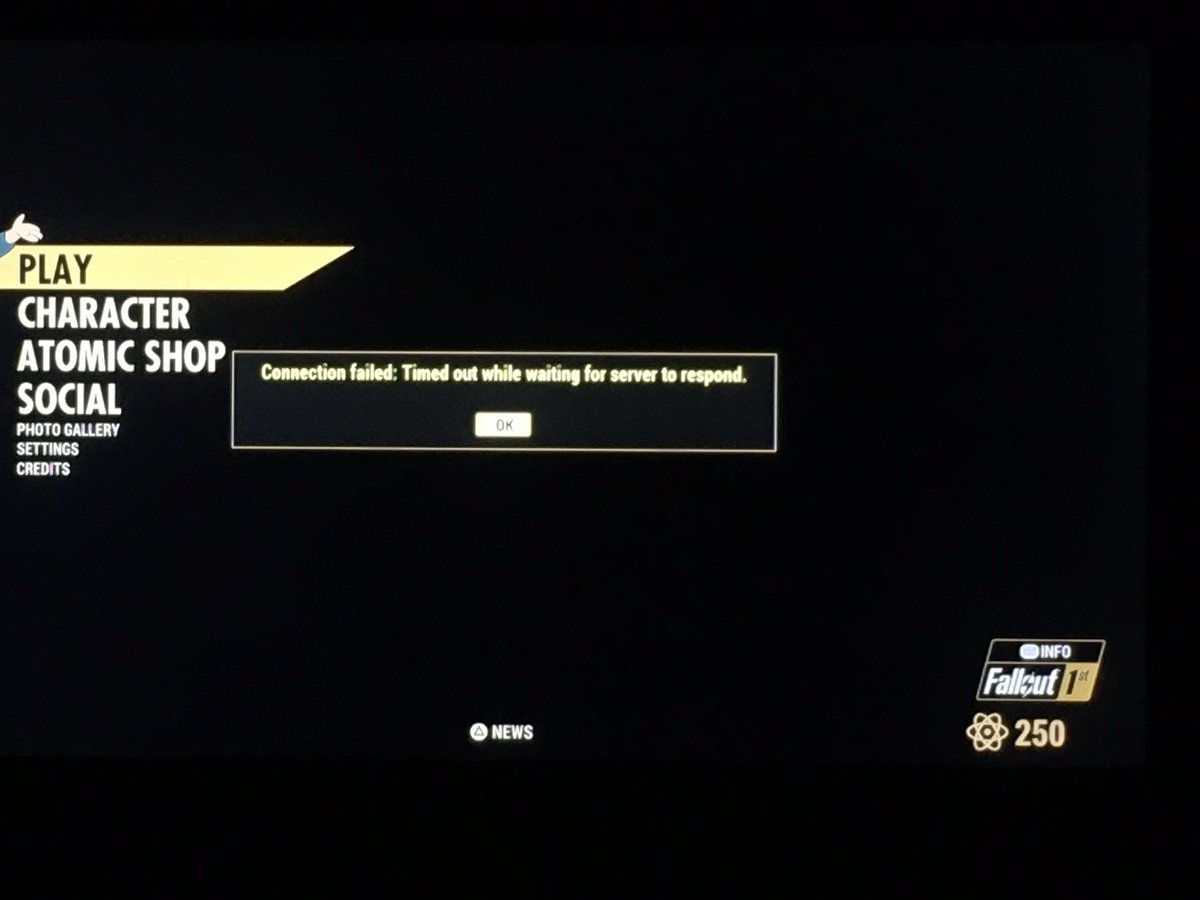 Fallout76Camps's tweet photo. @BethesdaSupport I only seem to be have this issue with the private server. If I go into a public server I’m able to play for more than an hour with no issues. The private server keeps kicking me every 15-20 minutes. https://t.co/oxEKS5r9nd