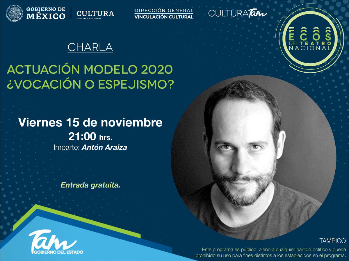 ITCATamaulipas's tweet image. #Tampico

Una reflexión sobre el deseo de ser actor en México, el quehacer actoral y las que parecen ser las condiciones actuales y futuras de la profesión.

¡Un imperdible para todos los interesados en actuación y teatro!
#ECOS2019