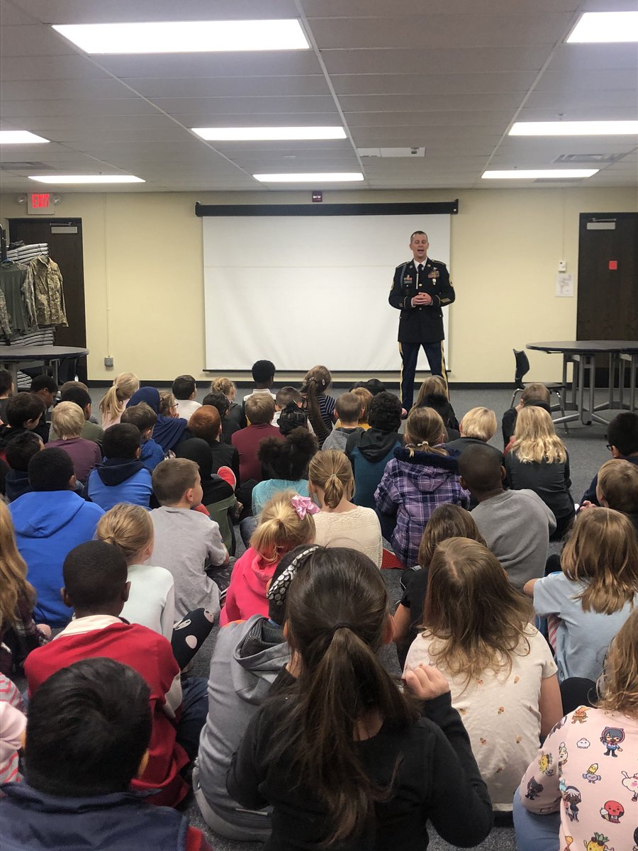 So great having a Veteran come talk to us about his story and what Veteran’s Day means to him. Thank you to all the veterans for your service #HTSpartans