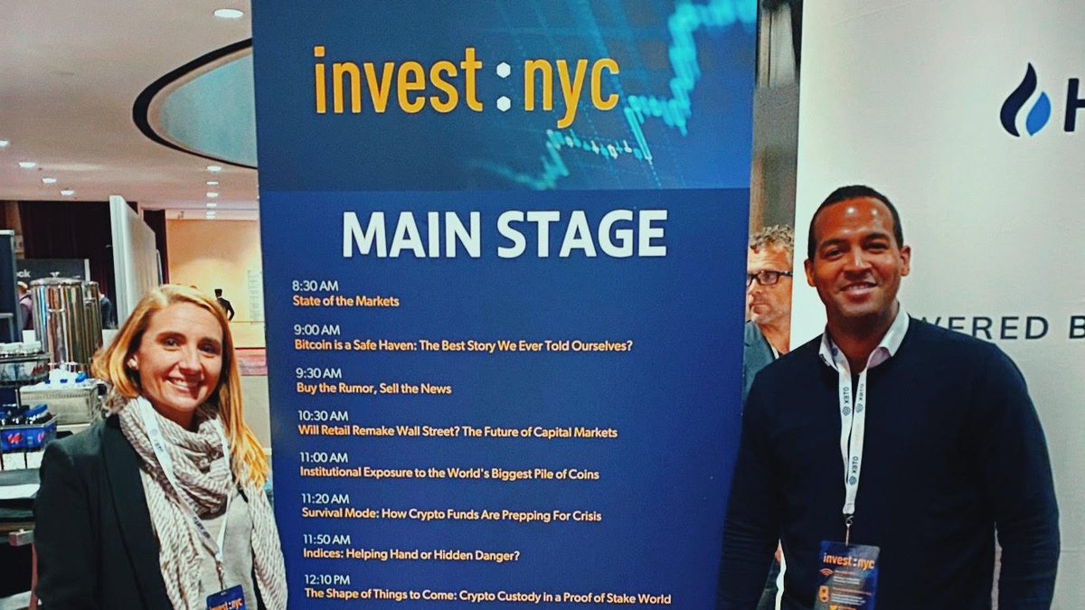 tzeroblockchain's tweet photo. Members of tZERO's Business Development &amp; Capital Market team enjoyed insightful discussions at @CoinDesk's #InvestNYC on the trends and investment opportunities for digital &amp; crypto assets https://t.co/S5hNbJVCz2