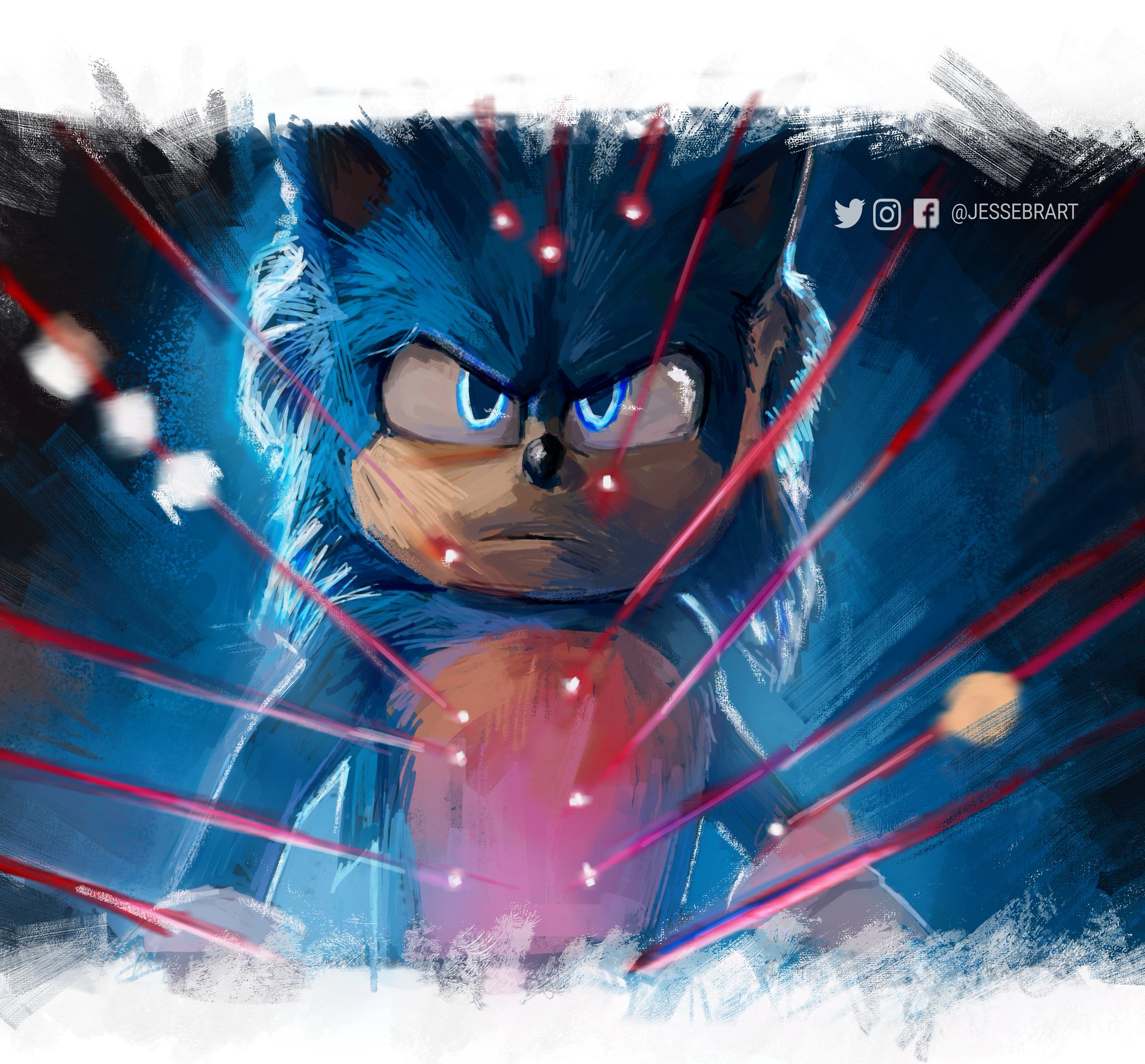 Jessé Adriano 🖌️ on X: O design antigo do Sonic do filme tava +