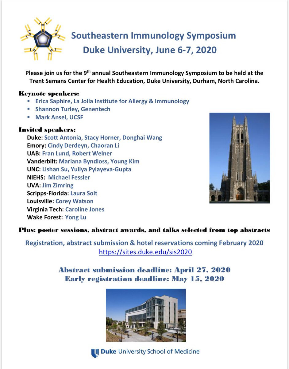 Mari_Byndloss's tweet photo. Looking forward to next year’s Southeastern Immunology Symposium @DukeU ! @VUMC_VCI @VI4Research https://t.co/DTrJXZhNlh