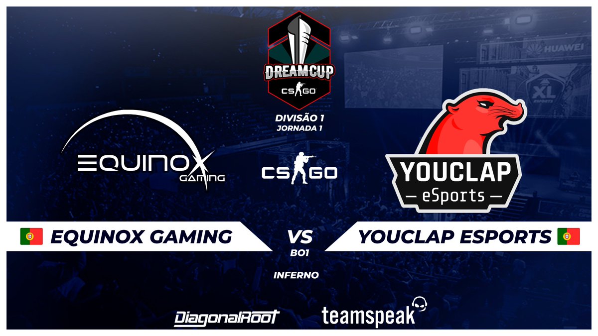 EquinoxGamingPT's tweet photo. #CSGO
A Dreamcup começa hoje e enfrentamos a mais recente adição da 1ª Divisão.
🏆 #DreamcupPT 🇵🇹
ℹ️ 1ª Divisão | Jornada 1
🆚 @YouclapEsports 🇵🇹
🕑 21h00
▶️ https://t.co/lP7DWsKPpI
#GOEQX | #VAMOSCOMTUDO | #DreamcupPTCSGO | #DiagonalRoot | @TeamSpeak https://t.co/7mg8lQ9YpZ