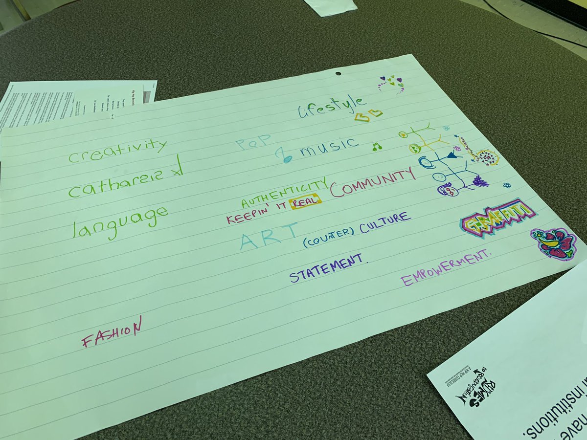 RhymesEdu's tweet photo. Facilitated a session with some amazing student life staff at @UTM ! Breaking down what hip hop is to them as an ice breaker and bringing it into a cypher for discussion. #HipHopEd https://t.co/BLmIjCOIbz