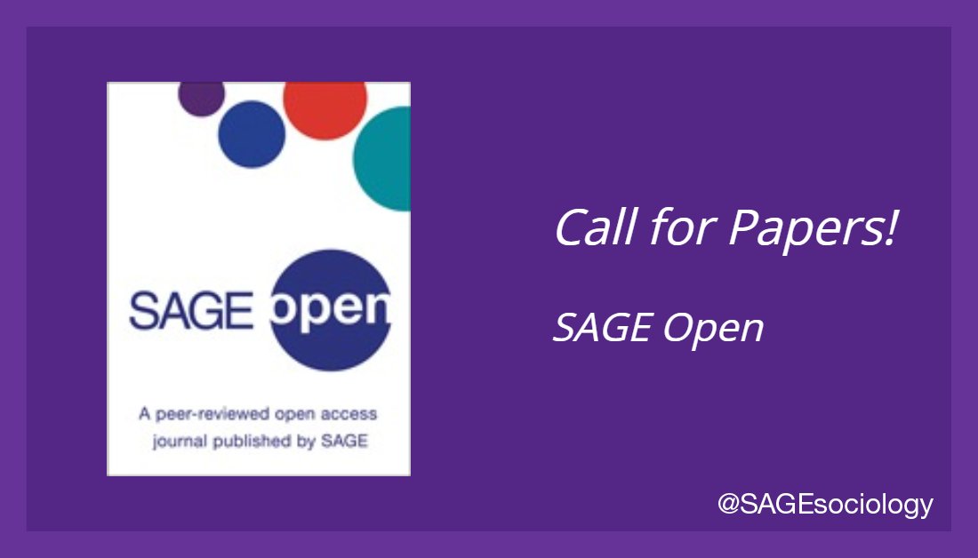 SageSociology's tweet photo. Looking to become a SAGE Open author? Please review the submission guidelines and submit your paper! #openaccess #sageopen https://t.co/OE3Klk72Fc https://t.co/aWXpeTZ5ky
