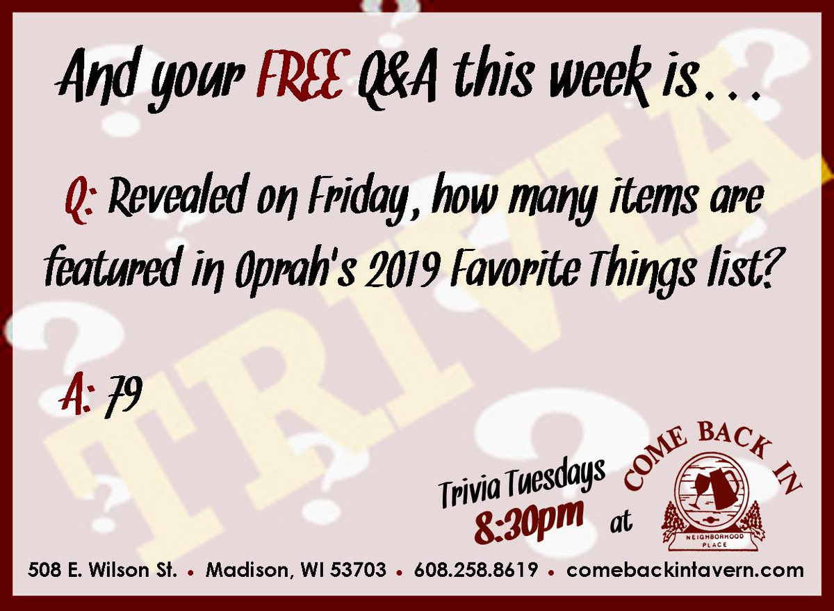 Come Back In Madison tweet media