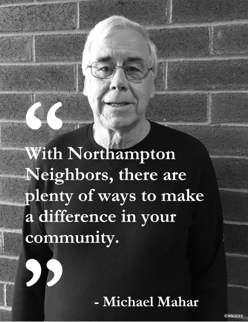 Happy Tuesday, Neighbors! Our volunteer Michael Mahar shared with us why Northampton Neighbors has been so important to him. Join us in making a difference by volunteering, donating, or visiting our website to learn more! #northamptonneighbors #GivingTuesday