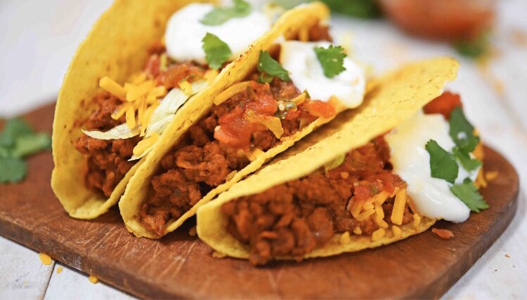 Making basic taco meat much more than basic tonight! The “meat” in these tacos are half beef, half pinto beans! Lots of fiber + protein, and most importantly, kid approved! #meatontheside #tacotuesday #tacoseveryday #kidfood #kidapproved #kidapprovedfood #moreveggiesplease