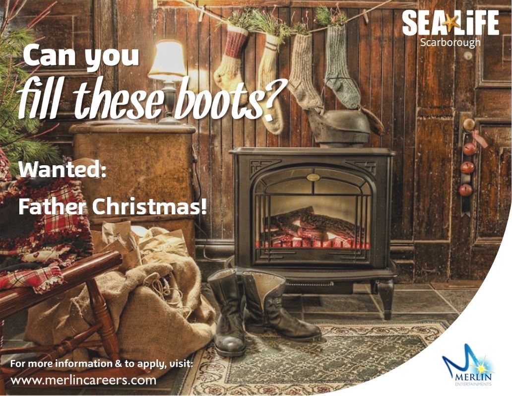 WANTED: Father Christmas! 
Are you ho-ho-hoping for a part time role this winter? Then look no further as <a href="/SEALIFEScarboro/">SEA LIFE Scarborough</a> are recruiting for the jolliest role there is! 
Do spread the word so we can help make Christmas! scarborough.mumbler.co.uk/father-christm…