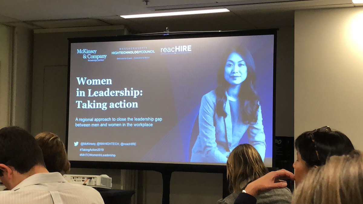 TheDavisCos's tweet photo. @McKinsey @MAHIGHTECH @reachHire #TakinfAction2019 #MHTCWomenInLeadership  @KarynPolito  How to change the trajectory for women in  Mass https://t.co/TXoMcUFz0Z