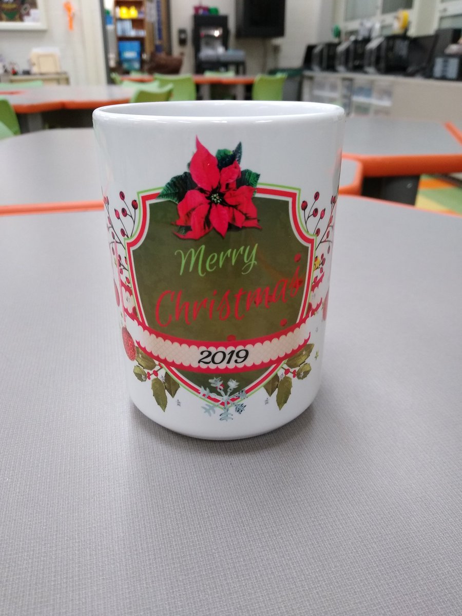 ssdesignc's tweet photo. New #Christmas design for our mugs. Two of our 7th grade staff made the #design &amp; used our #sublimation printer to create.
Come see us at the Southampton Township School Craft Fair 12/7/19 in schools #2 &amp; #3. 
#HappyHolidays 
#studententrepreneurs
#studententrepreneurship https://t.co/3svHLSoE8A