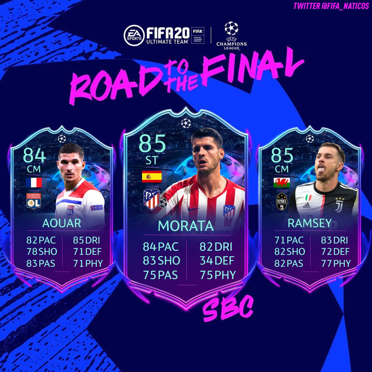 UTBoosting_'s tweet photo. PREDICCIÓN #RTTF #UCL #UEL - SEGUNDA TANDA #FIFA20 

Este viernes será lanzado el segundo equipo de las cartas dinámicas de la Champions y Europa League. Habrá clubes que tengan dos o tres jugadores RTTF.
También deberíamos tener SBC y Objetivos semanales. https://t.co/7gDWv5U1Ik