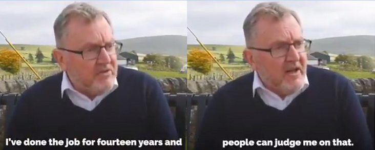 Q: How do you measure the contribution of an MP? In his glossy election promo video David Mundell invites the electorate of Dumfriesshire, Clydesdale and Tweeddale to judge him on his record. His 14 year record as MP including 4 years as a cabinet minister. Let's take a look: /1