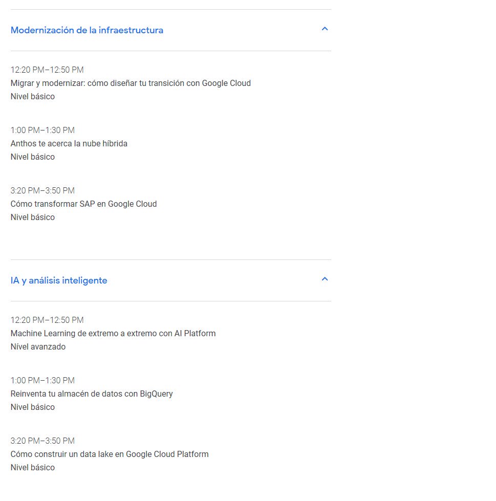 gci_informatica's tweet photo. ¡Aquí la agenda de actividades para el Google Cloud Summit 2019 en la Ciudad de México! Nos vemos en el Hipódromo de las Américas. 😎🤖

@GoogleCloud_LA #googlecloudsummit #GCIconTIgo #CloudComputing #TransformacionDigital #Innovación #ArtificialIntelligence https://t.co/X1uDp7UXPR