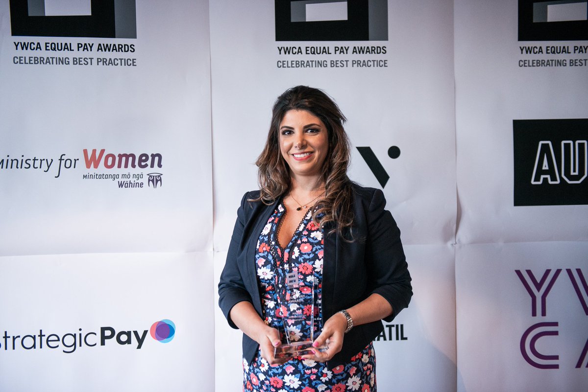 YWCAAuckland's tweet photo. This year's Equal Pay Awards Champion is Dr Mahsa Mohaghegh (@Mahsabanoo), Founder and Director of https://t.co/kmW5Vpr1GF, a non-profit networking & learning group for women interested in tech. π₯πππ₯³πππ #eqall https://t.co/pYf3vfC0en