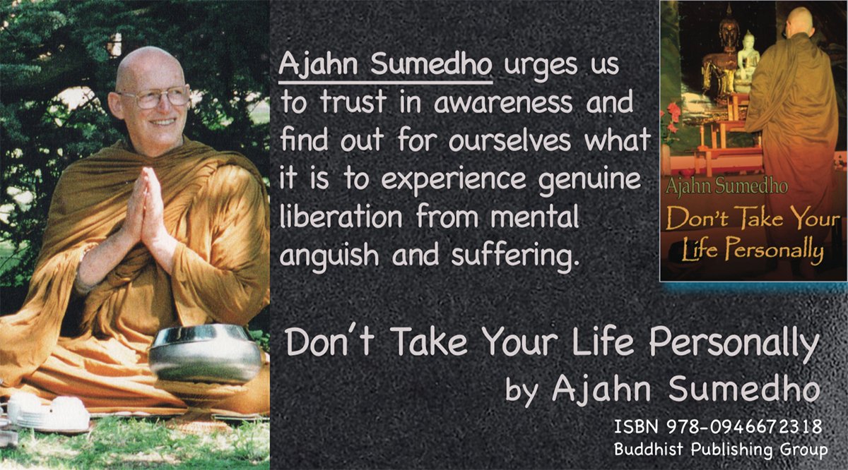 Teachings from Ajahn Sumedho  (From a five ⭐️⭐️ ⭐️⭐️⭐️ review) Especially good for self critical Buddhists.  'Don't Take Your Life Personally' by Ajahn Sumedho