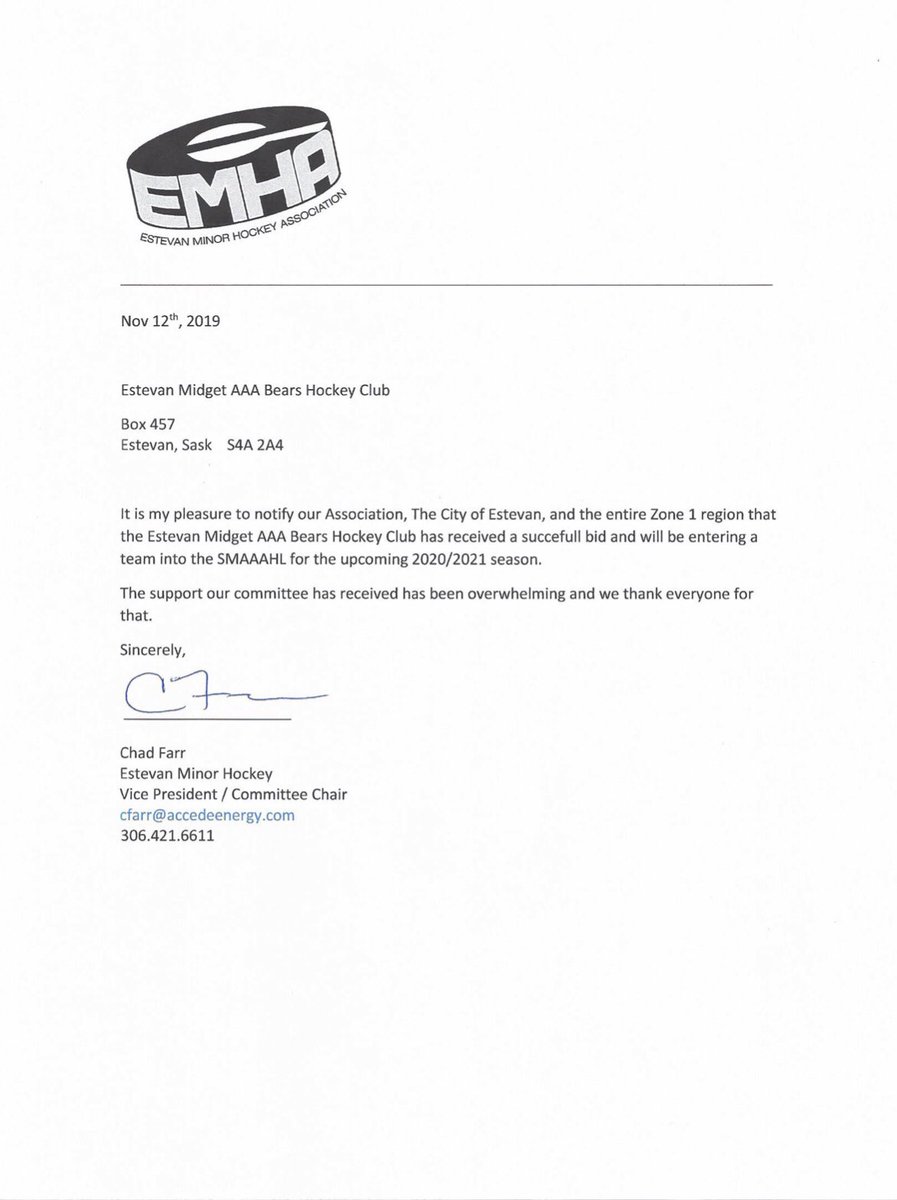 Estevan Minor Hockey tweet media