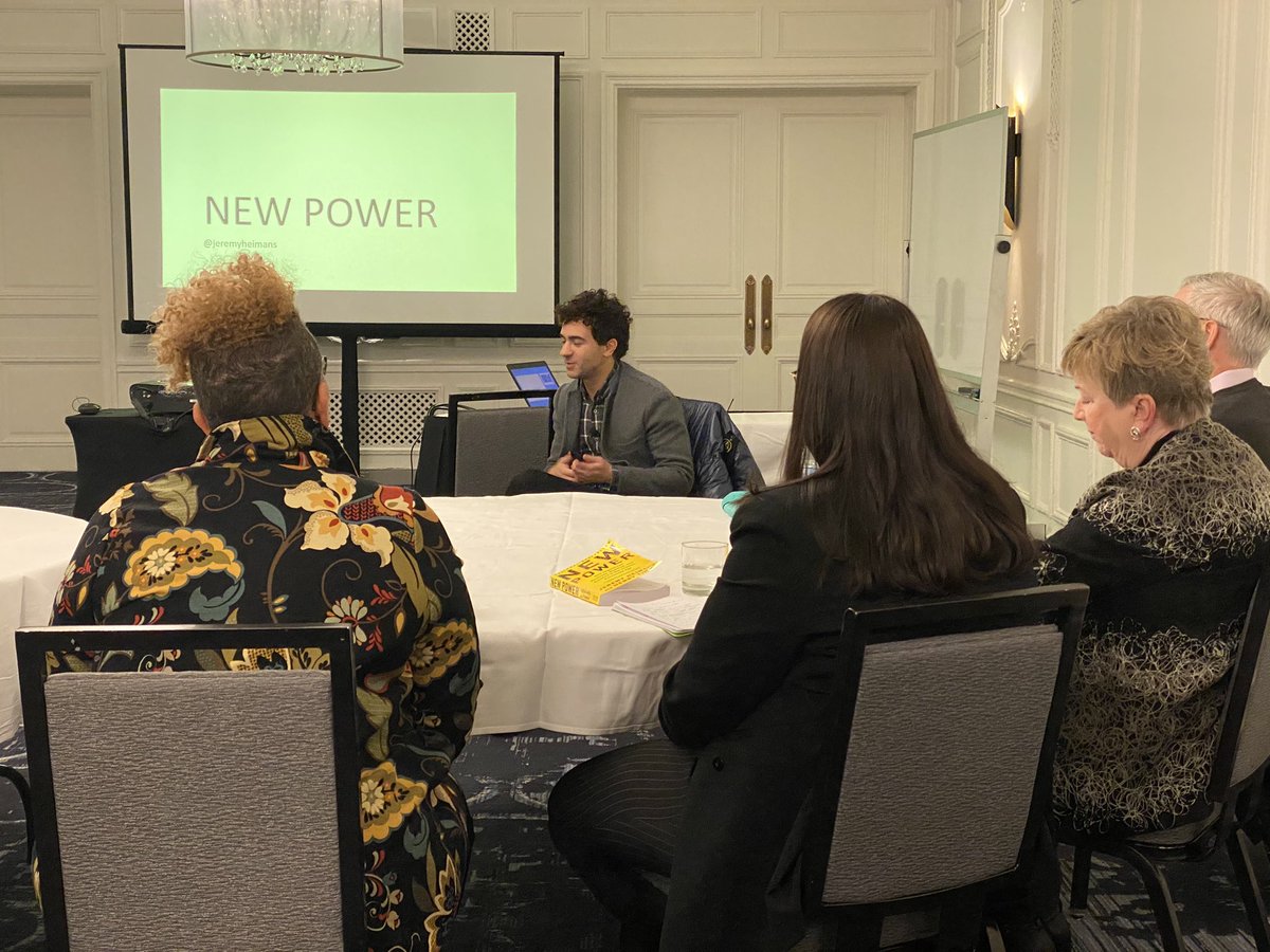 robertj_IS's tweet photo. #upswell2019 doesn’t officially begin until tomorrow but I’m already geeking out over this early session by @jeremyheimans, co-author of @thisisnewpower. Good stuff! https://t.co/xpmf5MO4Ws