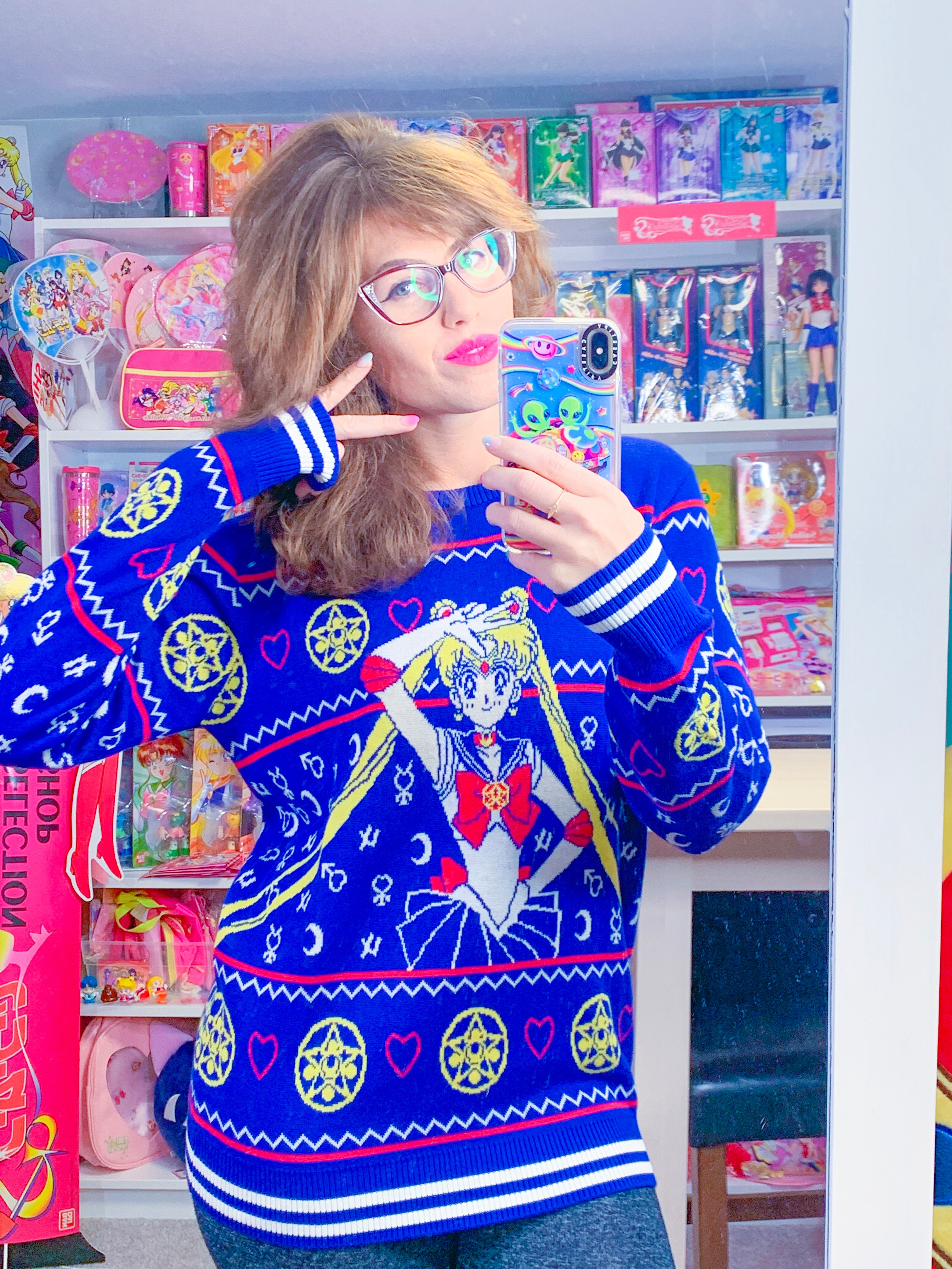 Sailor moon ugly christmas deals sweater