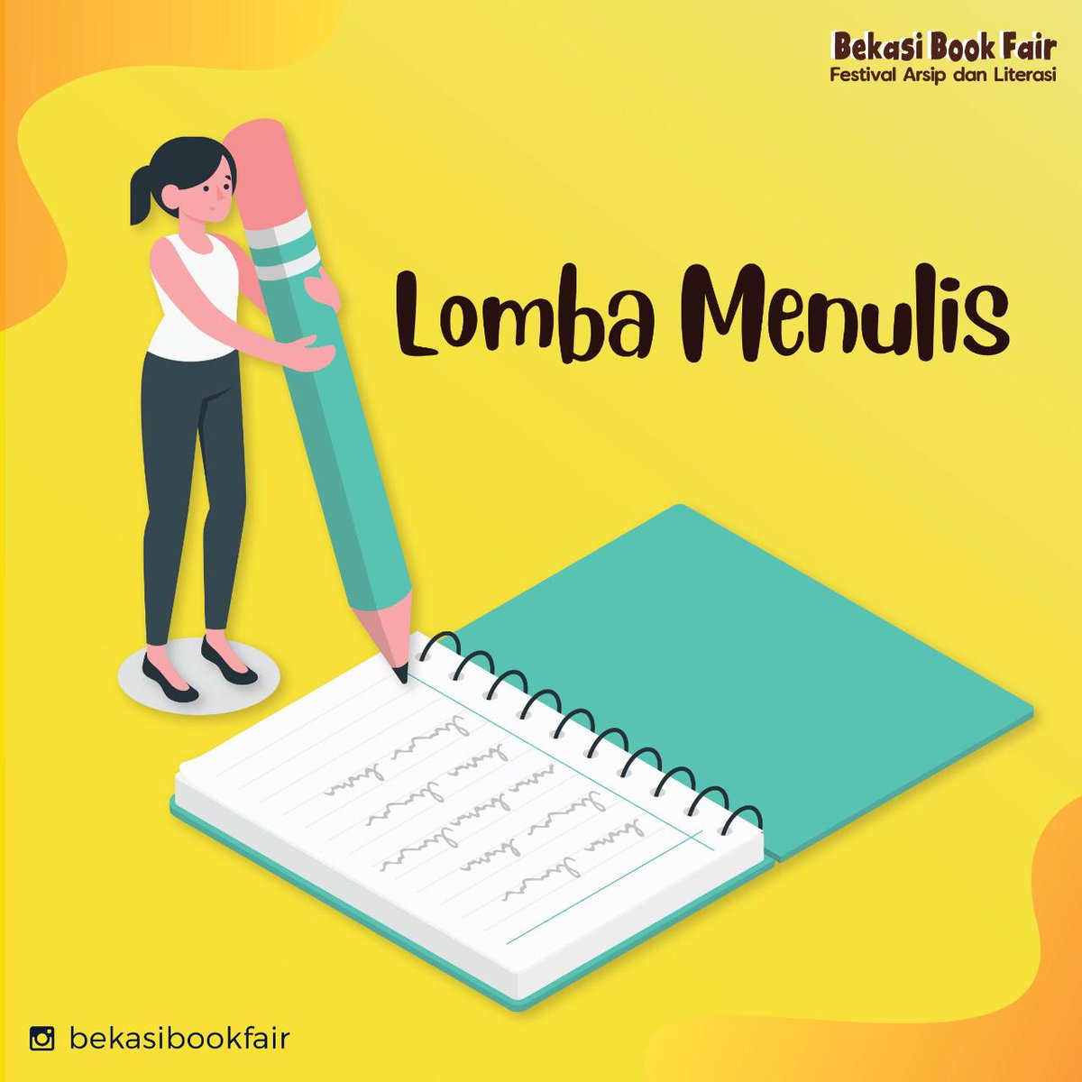 ZonaKalap's tweet photo. Lomba Menulis di Bekasi Book Fair 2019 https://t.co/tZFQpcz1Td