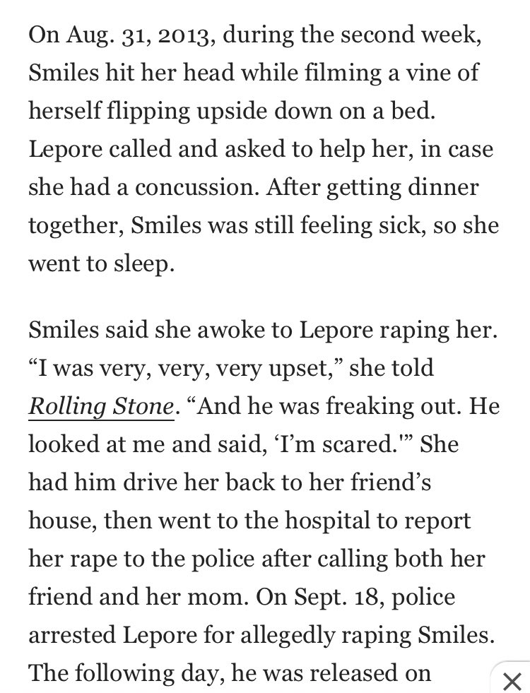 In September 2013, another popular viner, Curtis Lepore, assaulted Jessi. He was charged for this crime.