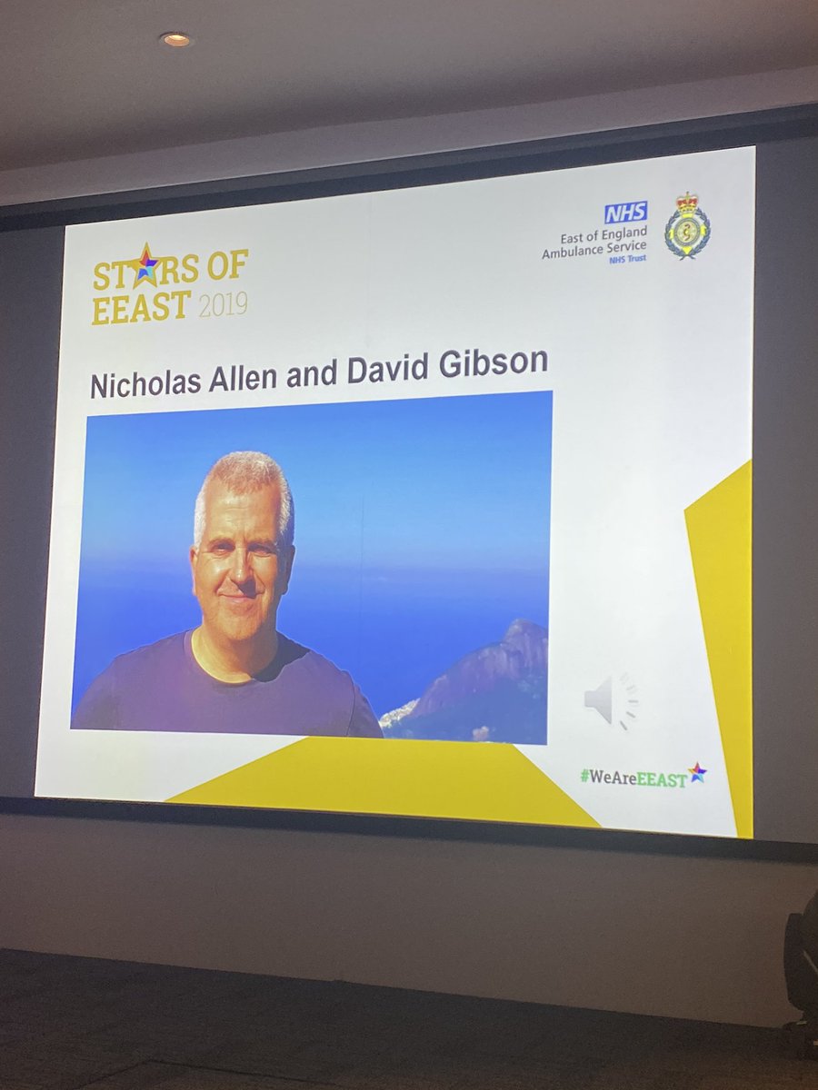 LukeSquibb1's tweet photo. Well deserved Chief Officers Commendation for Dave and Nick @EastEnglandAmb #eeastawards https://t.co/zdM1hMtWSE