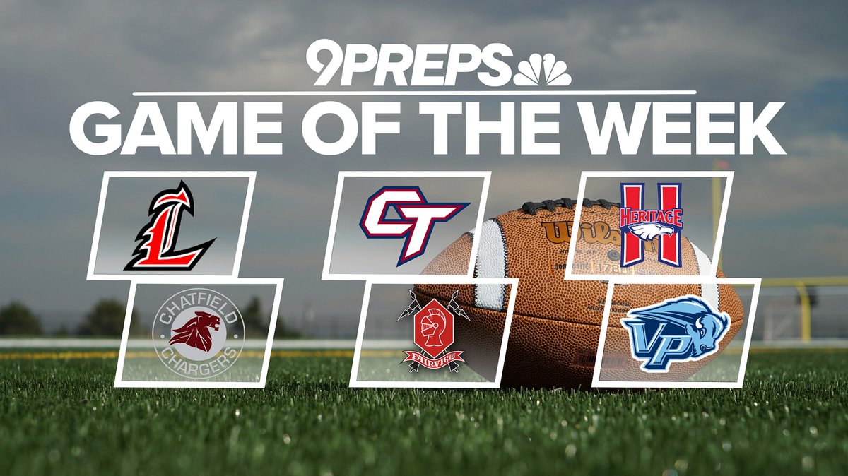 9Preps's tweet photo. PLAYOFFS?!?

Our last Game of the Week is huge for everyone, as it's win-or-go-home for all classifications.

Options are: @lhstweets vs @Chatfieldftball, @CTHSAthletics vs @FairviewAD, or @HeritagEagles vs @VPPrepAthletics 

VOTE NOW: https://t.co/A3xrS0XoQ9

#9sports #copreps https://t.co/5VxgsAeF97
