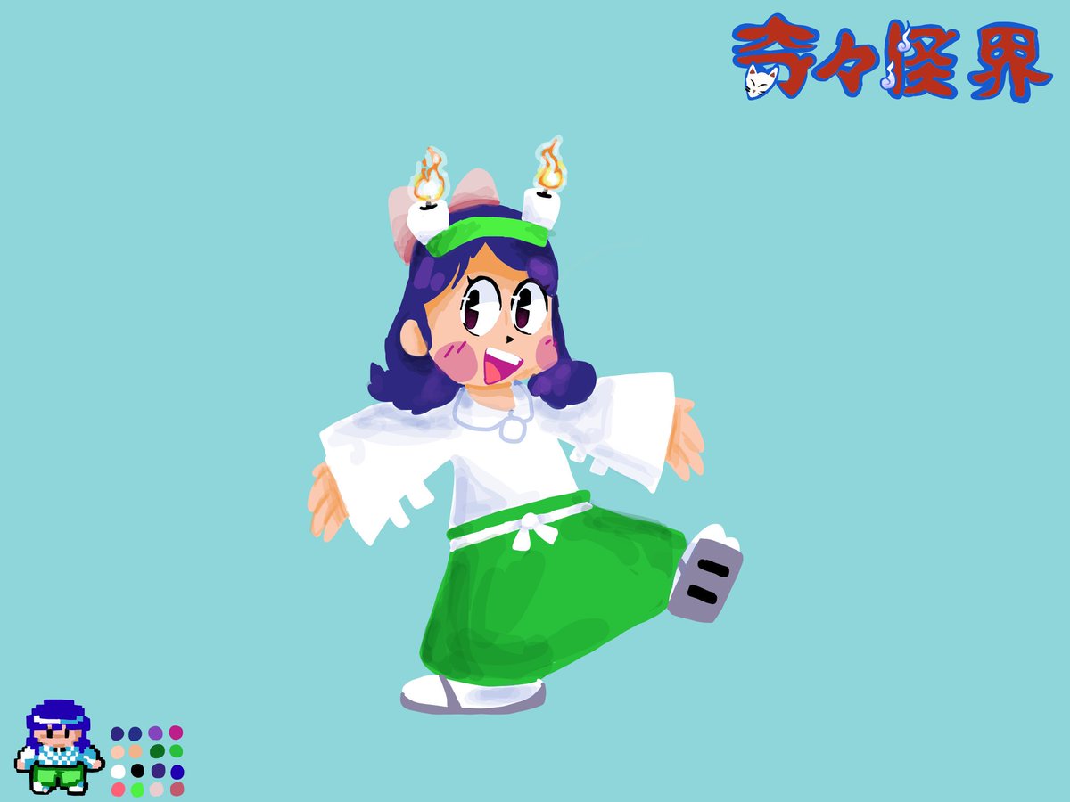 PasatempioCS's tweet photo. Some fanart of 
@TAITO ‘s Kiki KaiKai

#Taito #KikiKaikai #PockyandRocky #WithBecky
#Dotouhen #SayoChan #Taaaaitoh https://t.co/zcvIlOCBIK