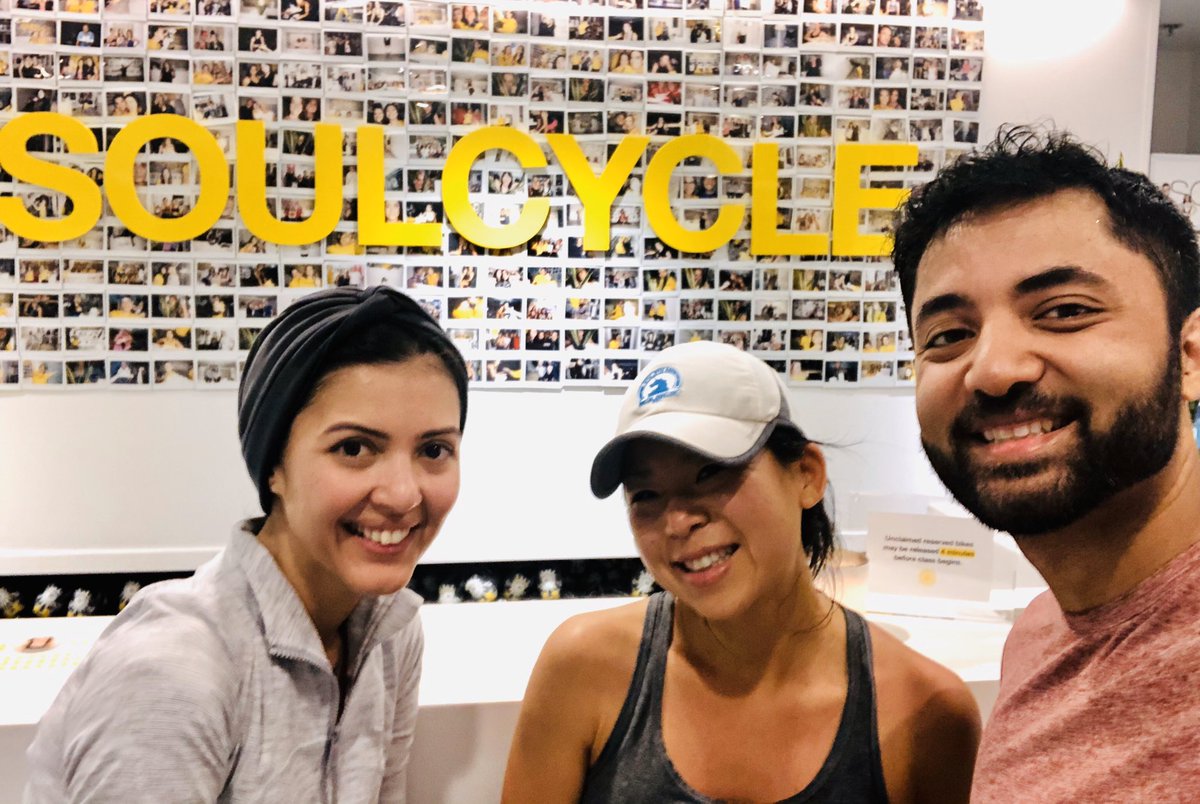 It’s safe to say this is the most physical activity I’ve done at an <a href="/AAGL/">AAGL</a> conference. Taking advantage of wellness being promoted this year, burning calories at <a href="/soulcycle/">SoulCycle</a> with <a href="/MayoGynecology/">Mayo Clinic OB/GYN</a> MIGS surgeons. <a href="/AAGLJMIG/">JMIG</a> #JMIGselfie #AAGL2019
