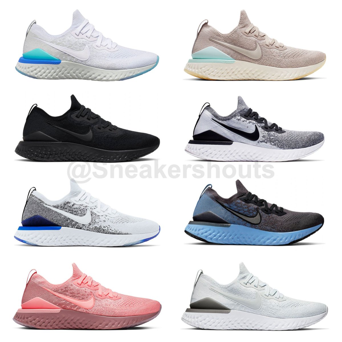 nike epic react flyknit 2 colors