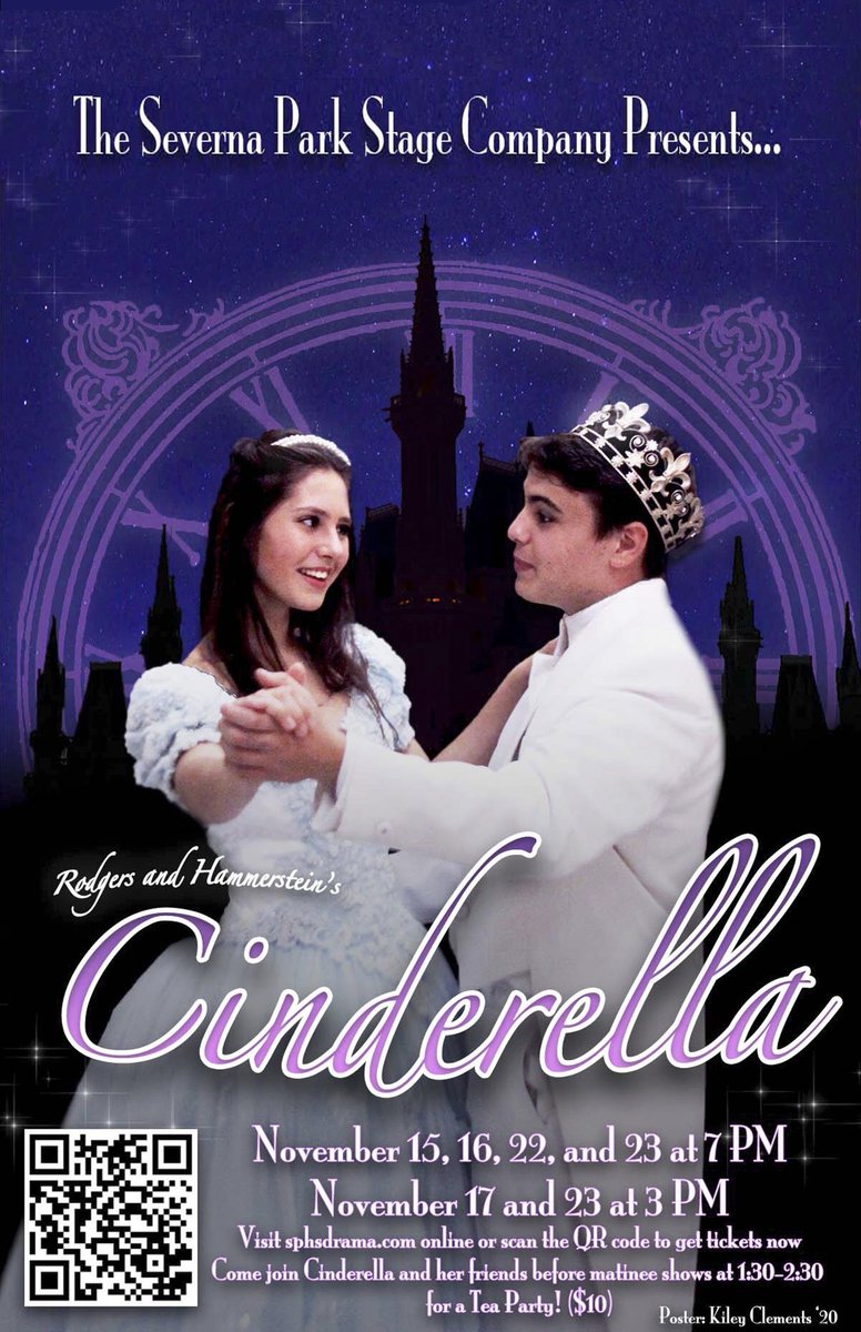 FalconDrama's tweet photo. Cinderella at Severna Park High opens Friday! Show has student-made costumes, student-led orchestra, and student-run tech. Tickets available at https://t.co/8SppeHYha4 and at the door! @AACountySchools  @MusicAACPS https://t.co/ze1rl4cOPZ