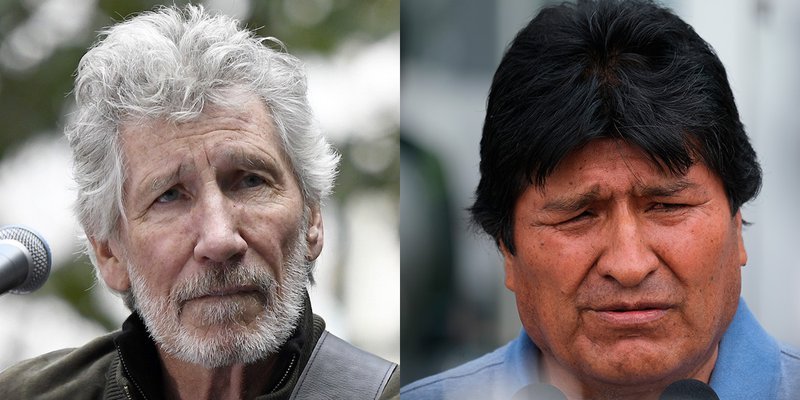 politicomx's tweet photo. 📹| Espero que tu exilio sea corto, le dice Roger Waters a Evo Morales.
El músico señaló que el pueblo boliviano necesita un líder como él. https://t.co/BsDevy5YuS https://t.co/IVvoLBYFih