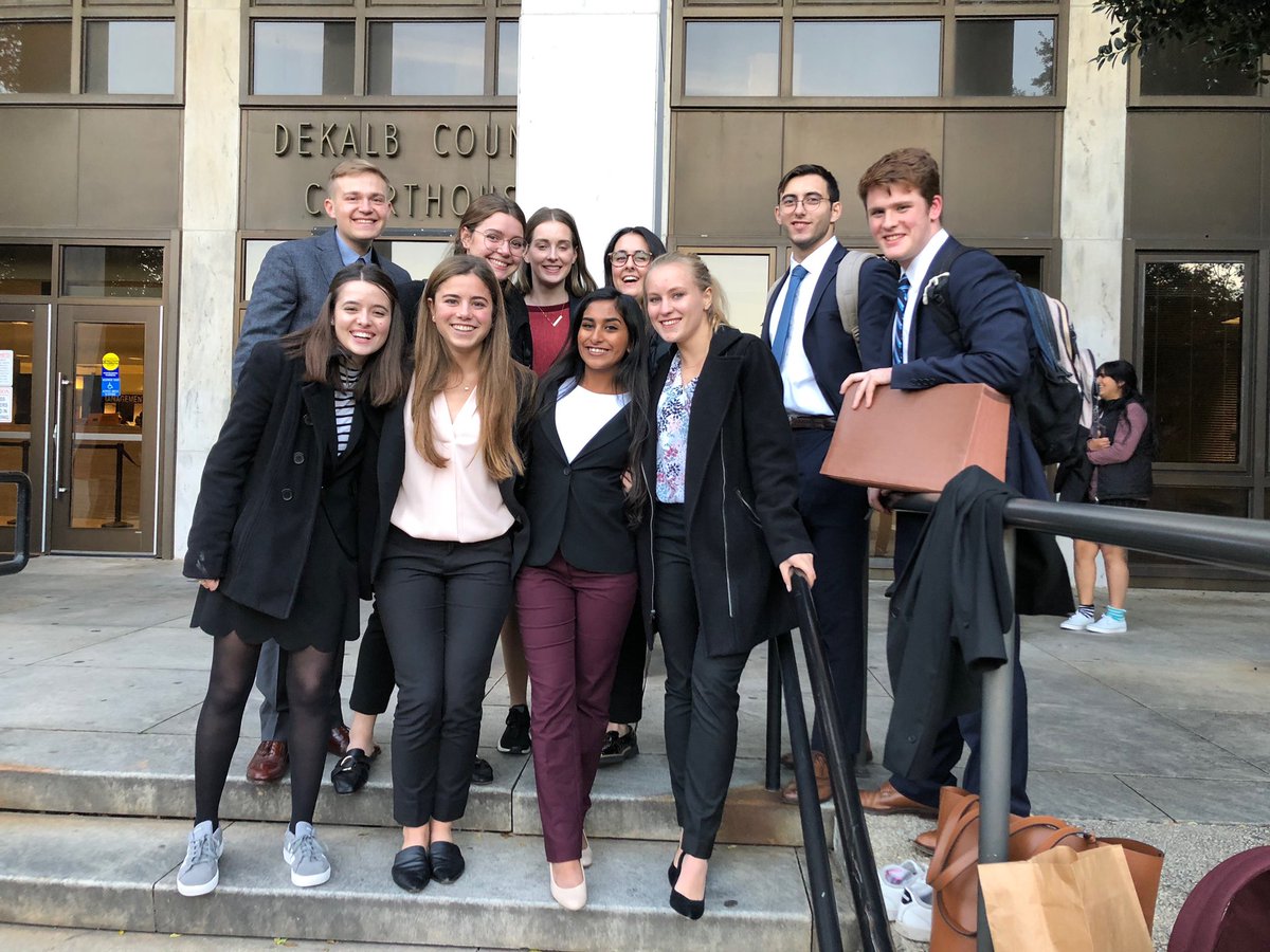 Great job to our team that went all the way to Emory University in Georgia for the 2019 Peach Bowl Invitational! They had an amazing time and got the chance to compete with some fantastic teams! Thank you to <a href="/EmoryMockTrial/">Emory Mock Trial</a> for running a fantastic tournament!
