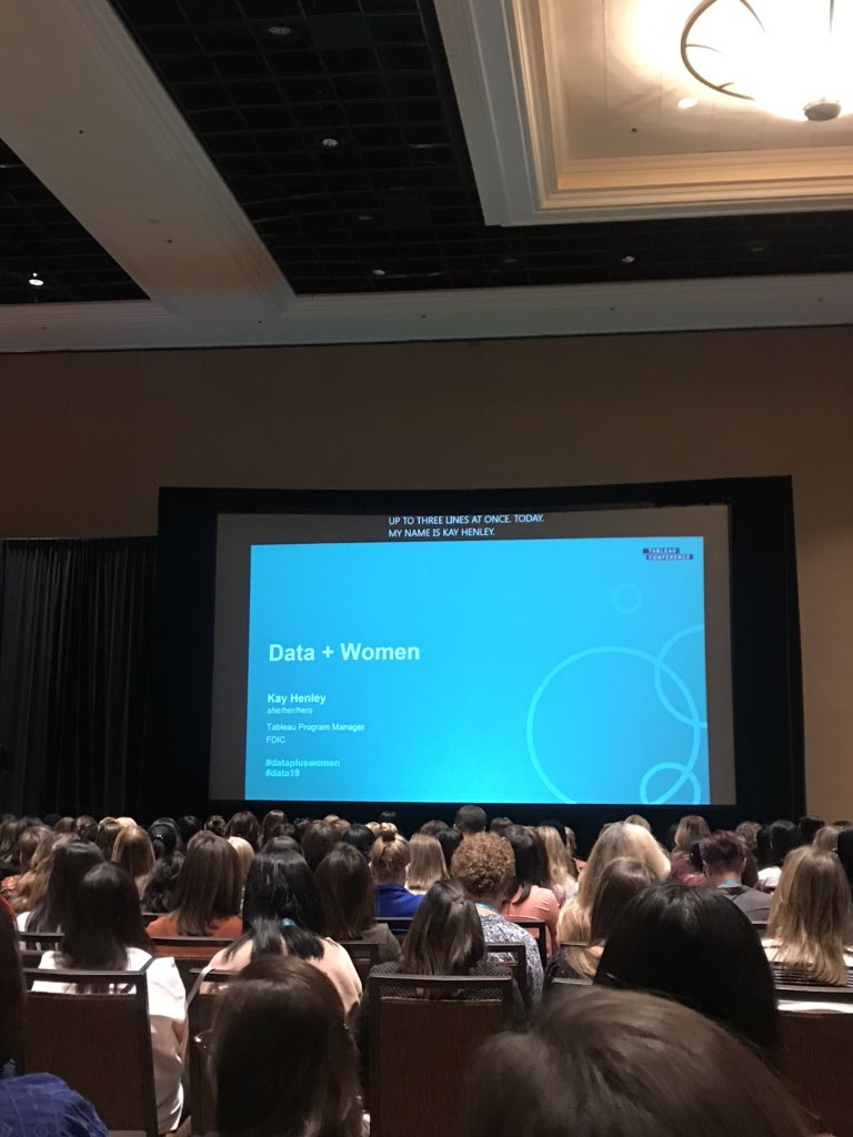 Just checked in for #tc19 My very first session, Data + Women is about to start! #darapluswomen