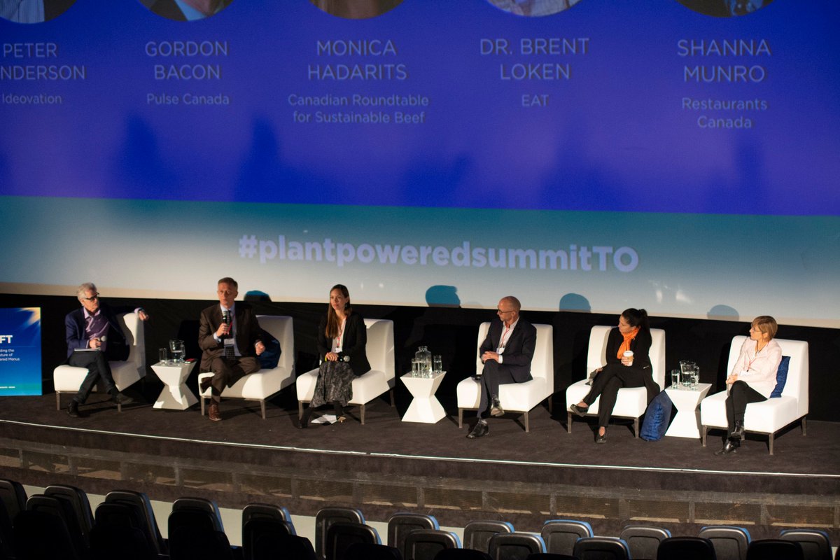 PlantPwrdSummit's tweet photo. Thank you to today's panelists, Dr. @brentloken /@Eatforum, Margot Swindall /@technomic, Dr. Ruth MacDonald/@ISUmacd, Gordon Bacon /@pulsecanada, @MonicaHadarits, @ShannaMunro /@RestaurantsCA #plantpoweredsummitTO https://t.co/SHVTK0JWu0