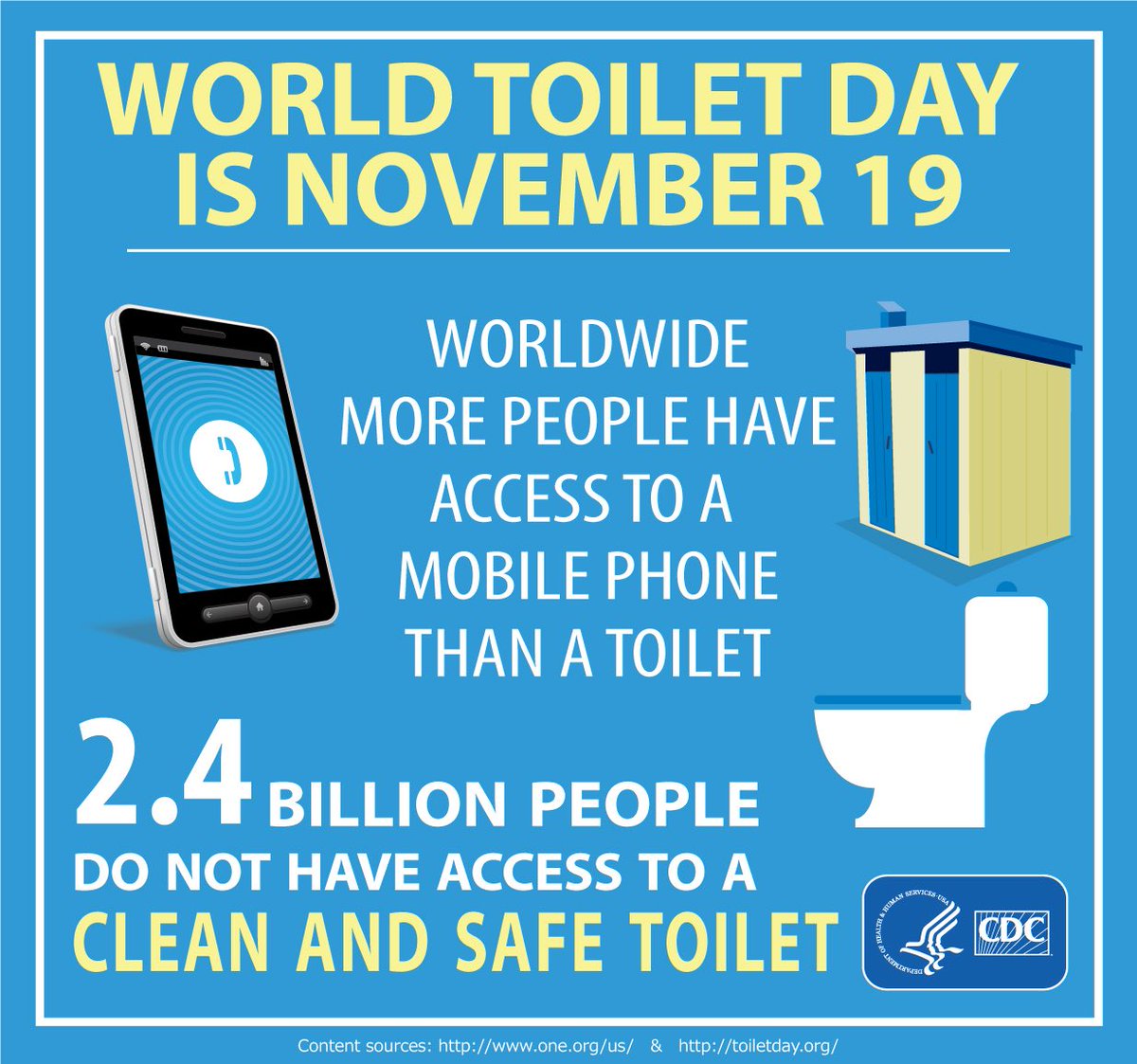 World Toilet Day is a day to initiate action against the global sanitation crisis. Toilets are not just toilets; they are life-savers, dignity-protectors and opportunity-makers. Sanitation is a human right. #WorldToiletDay